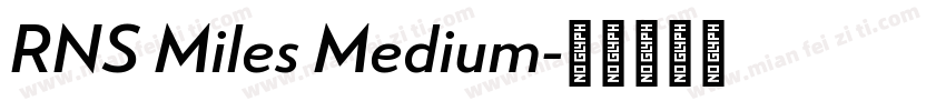 RNS Miles Medium字体转换